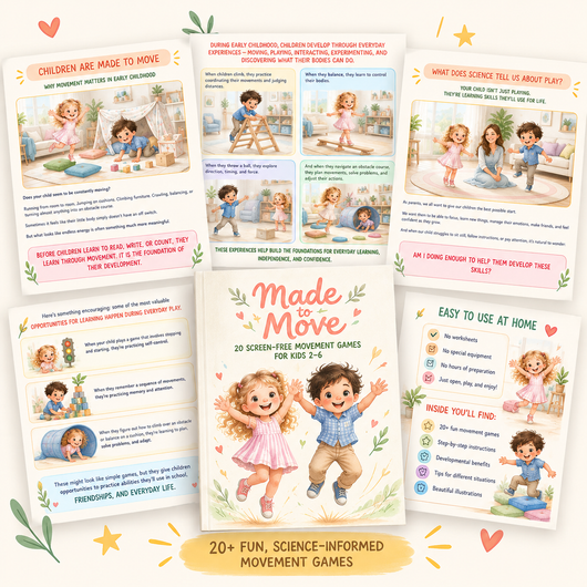 Made to Move: Screen-Free Movement Games for Kids 2–7 (Printable PDF)